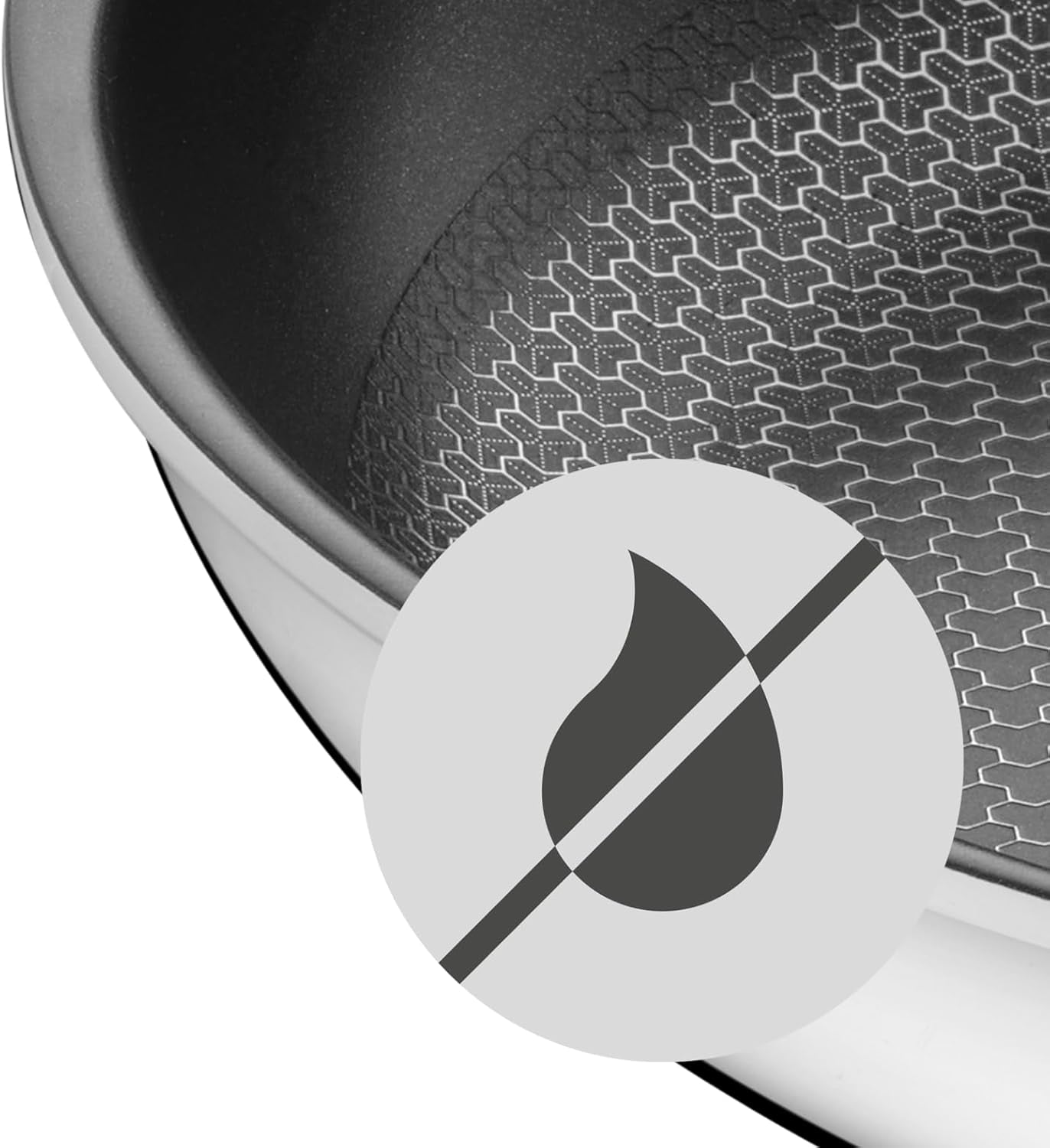 Pentola a induzione WMF Profi Resist 24 cm, materiale con rivestimento multistrato, struttura a nido d'ape, manico in acciaio inox, resistente al forno Pentole e Padelle Naty Shop