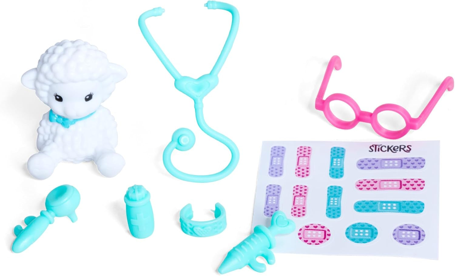 Simba Evi Love Pet Doctor – Puppe (12 cm) als Tierärztin mit Plüsch‑Tier & Arztzubehör, kreatives Rollenspiel für Kinder ab 3 Jahren