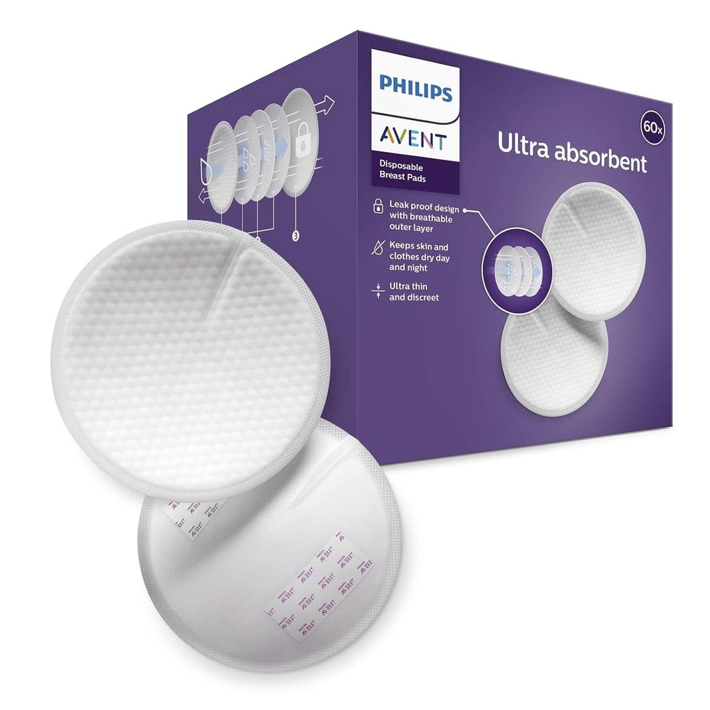 Philips Avent Einweg-Stilleinlagen, Ultra-Komfort Und Sicherheit, 60 Stück, Weiß (Modell SCF254/61) Accessori Alimentazione e Allattamento Bebe Naty Shop