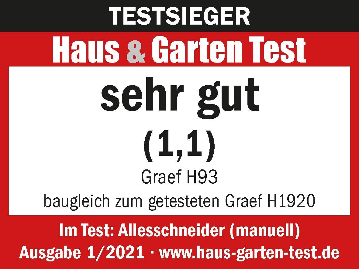GRAEF Manuale H93 affettatrice manuale multifunzione, Rasnite rossa e Affettatrici Naty Shop