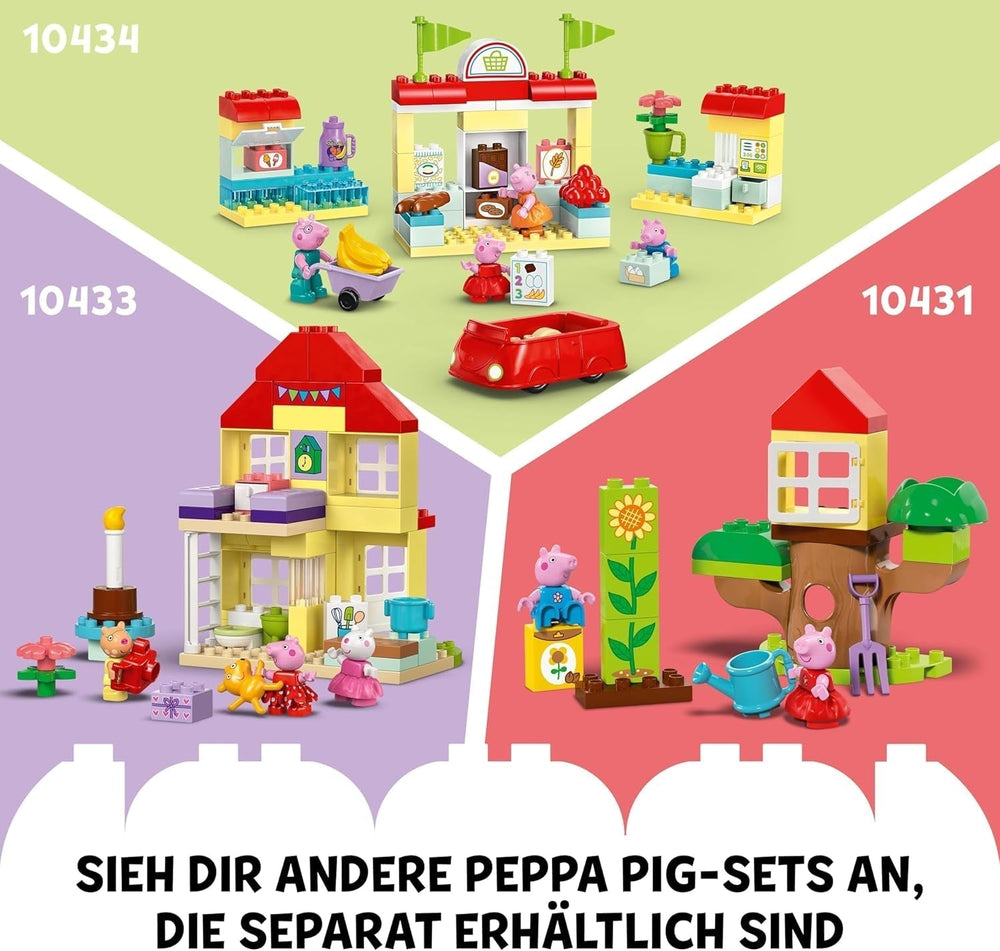 LEGO DUPLO La gita in barca di Peppa: set da gioco in barca giocattolo da costruire e ricostruire con 2 personaggi, giocattolo creativo, idea regalo per bambini di 2 anni, ragazzi e ragazze 10432 Set da costruzione Besuche den LEGO-Store