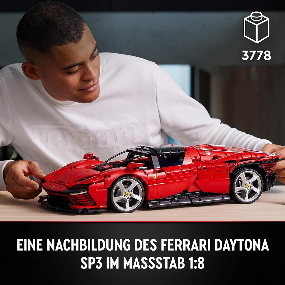 LEGO Technic Ferrari Daytona SP3 Kit modello scala 1:8, auto super sportiva rossa, oggetto da collezione modello di auto esteso, Ultimate Car Concept 42143 Set di costruzione Acquista il negozio LEGO