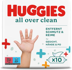 Salviettine umidificate Huggies Baby General Clean Full Body Discreet Fresh Confezione mensile da 10 x 56 salviette