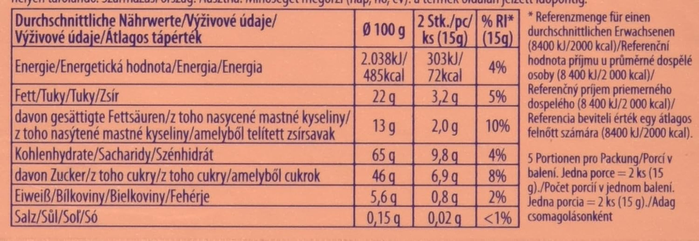 Vafe napolitane, 75 g