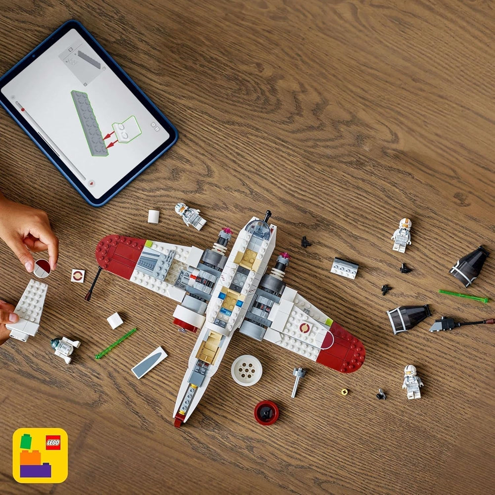 LEGO Star Wars 75402 ARC-170 Starfighter giocattolo con 4 minifigure, incluso il pilota clone e il droide R4-P44, oggetto da collezione, regalo per i fan della vendetta dei Sith e per ragazzi e ragazze dai 9 anni in su Set di costruzione Beuche den LEGO-Store