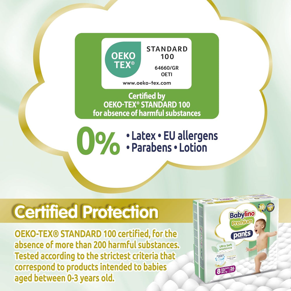 Pantaloni Premium taglia 8 con filtro ultra morbido, XXL (20+ kg), 104 pezzi