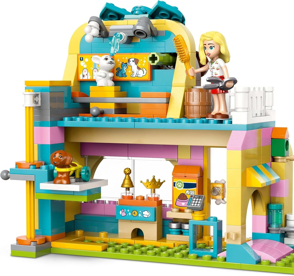 LEGO Friends Negozio di accessori per animali Set da gioco giocattolo educativo per bambine di 6 anni 3 minifigure e 3 figure di animali Gatto Cane Coniglietto Idea regalo per bambini 42650 Set da costruzione Besuche den LEGO-Store