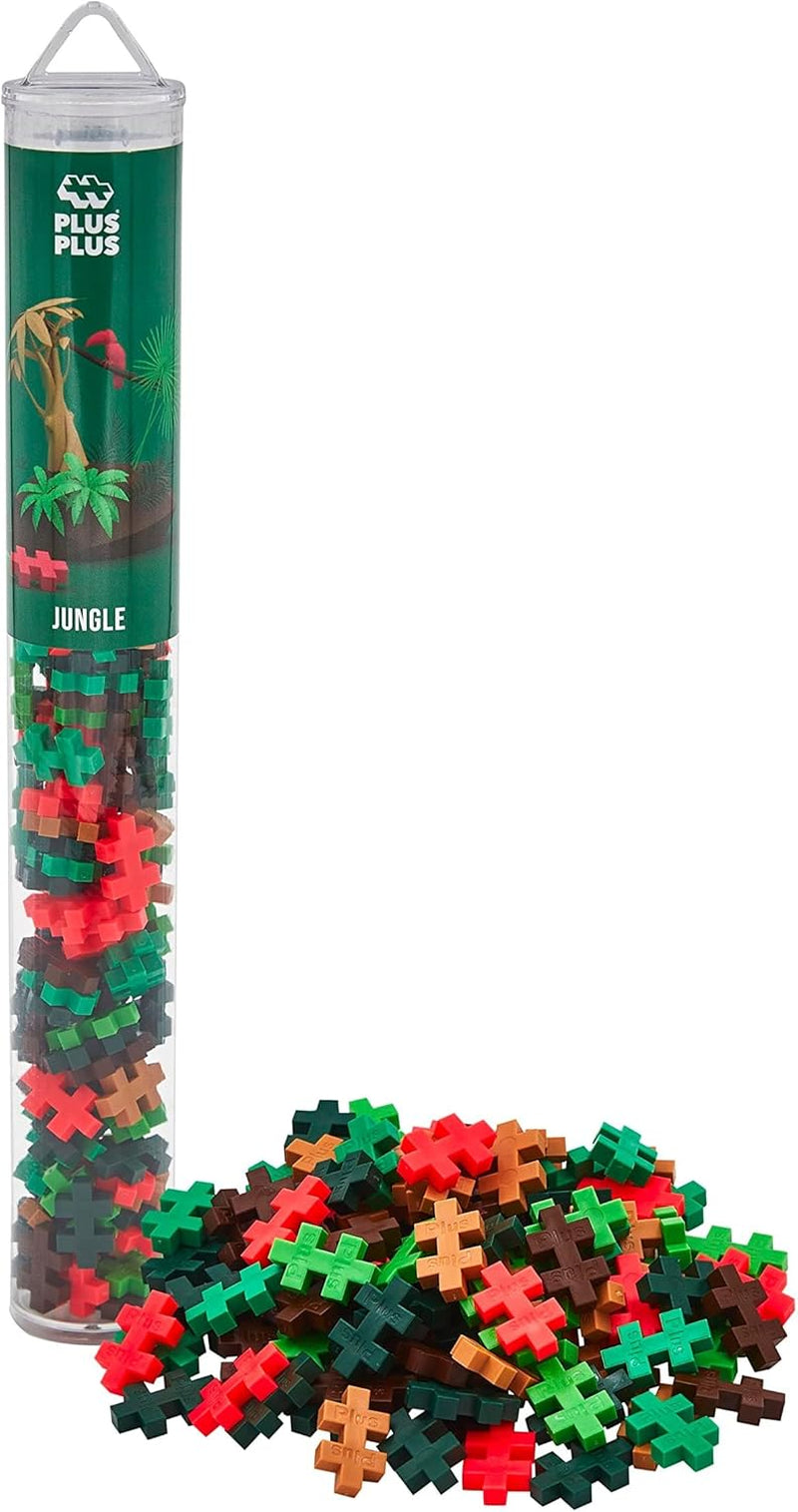 Plus-Plus 9604262 Geniales Konstruktionspielzeug, Regenbogen, Kreativ-Bausteine ​​​​Tube, 240 Teile