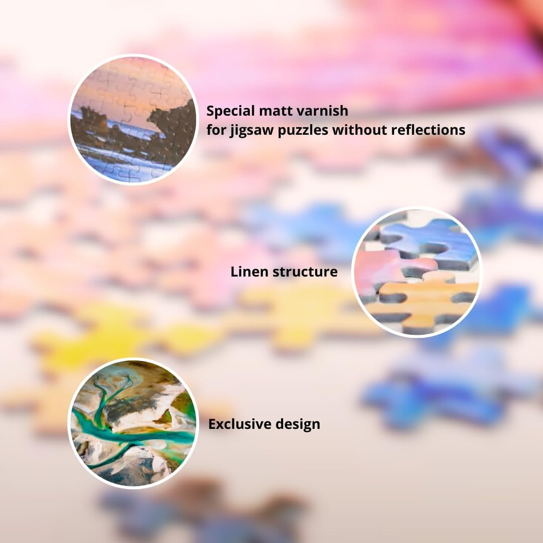 Schmidt Spiele Casa de pe plajă, puzzle jigsaw 1.000 piese Puzzle Naty Shop