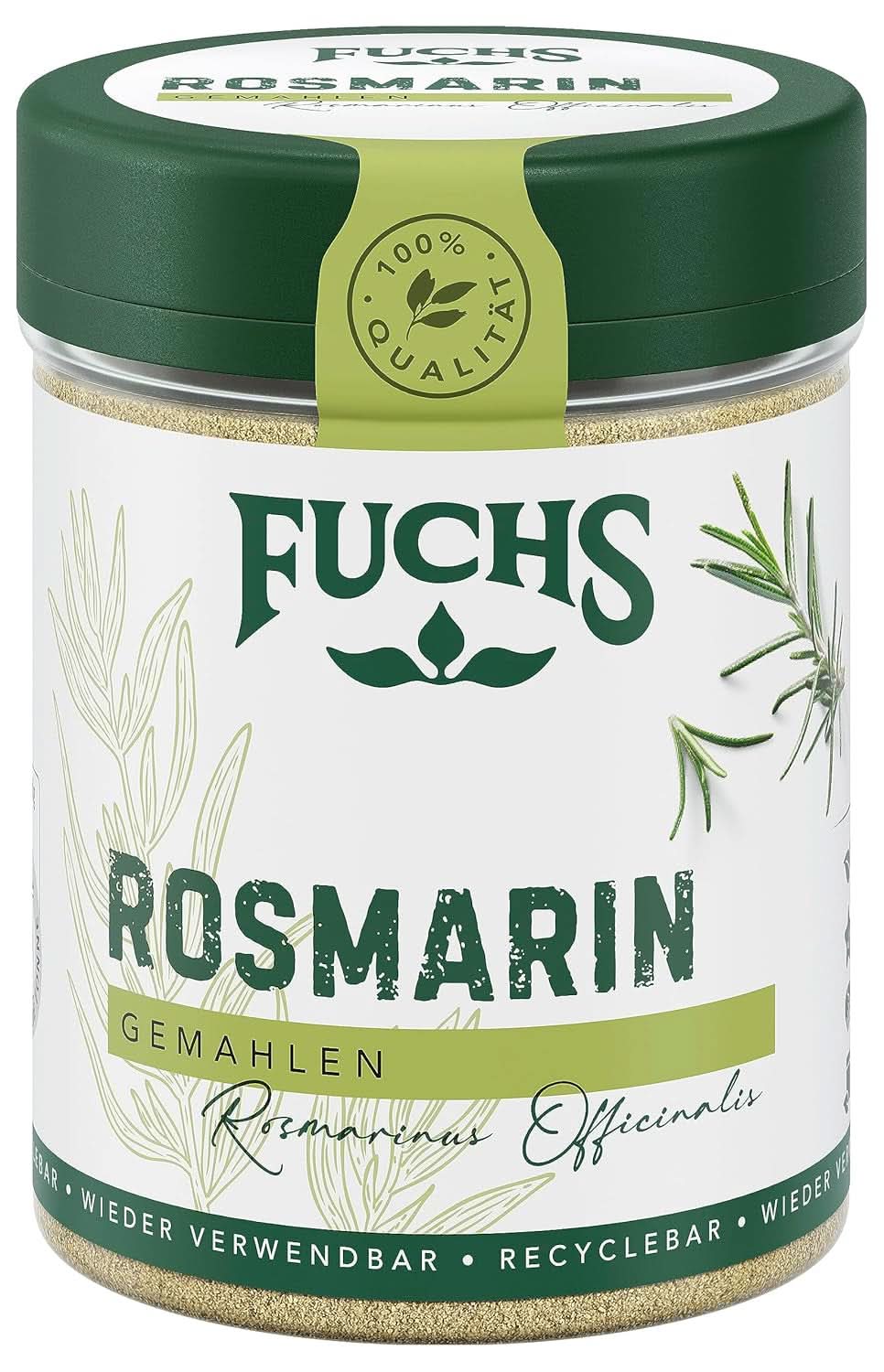 Fuchs - Rosmarino Macinato - Per condire pesce, carne e verdure, 30 grammi Condimente Naty Shop