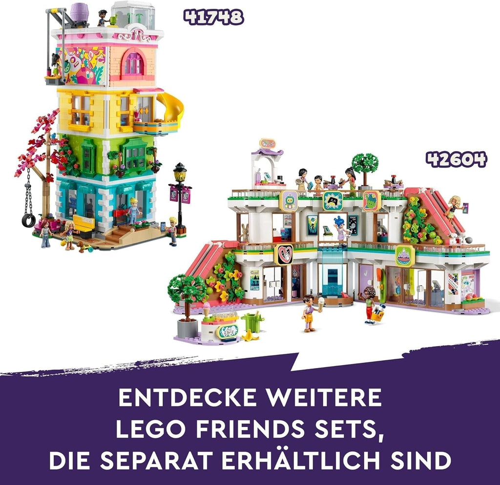 Castelul LEGO Friends cu cazare de vacanță, hotel Playset pentru copii și adolescenți de la 12 ani cu 4 figurine, câine și accesorii, idee de cadou pentru fete și băieți 42638 Seturi de constructie Besuche den LEGO-Store