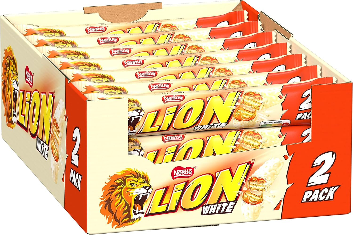 Nestlé LION Tavoletta di cioccolato con caramello, snack croccante, cioccolato croccante e gocce croccanti, ripieno al caramello, un'esperienza culinaria speciale, confezione multipla, confezione da 28 (2 x 30 g ciascuno)