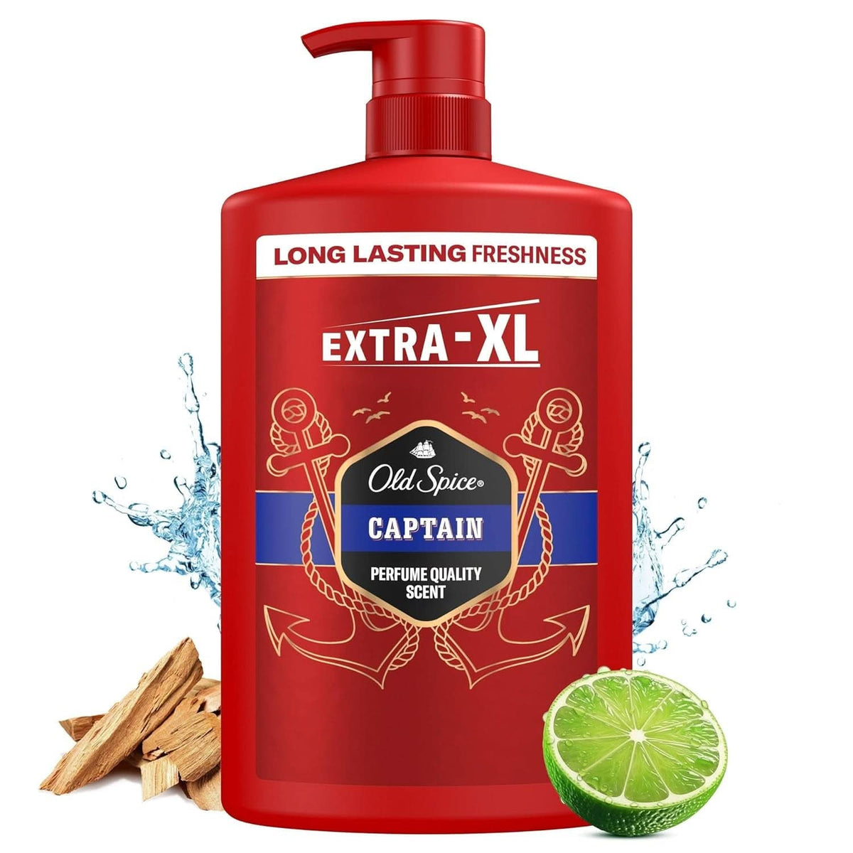 Old Spice Captain gel doccia e shampoo 3 in 1 per uomo, doccia e bagno da 1 litro Naty Shop Captain