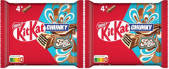 Nestlé Chunky Funky Crispy Wafer al cioccolato al latte Confezione multipla da 2 confezioni (4 x 40 g ciascuno)
