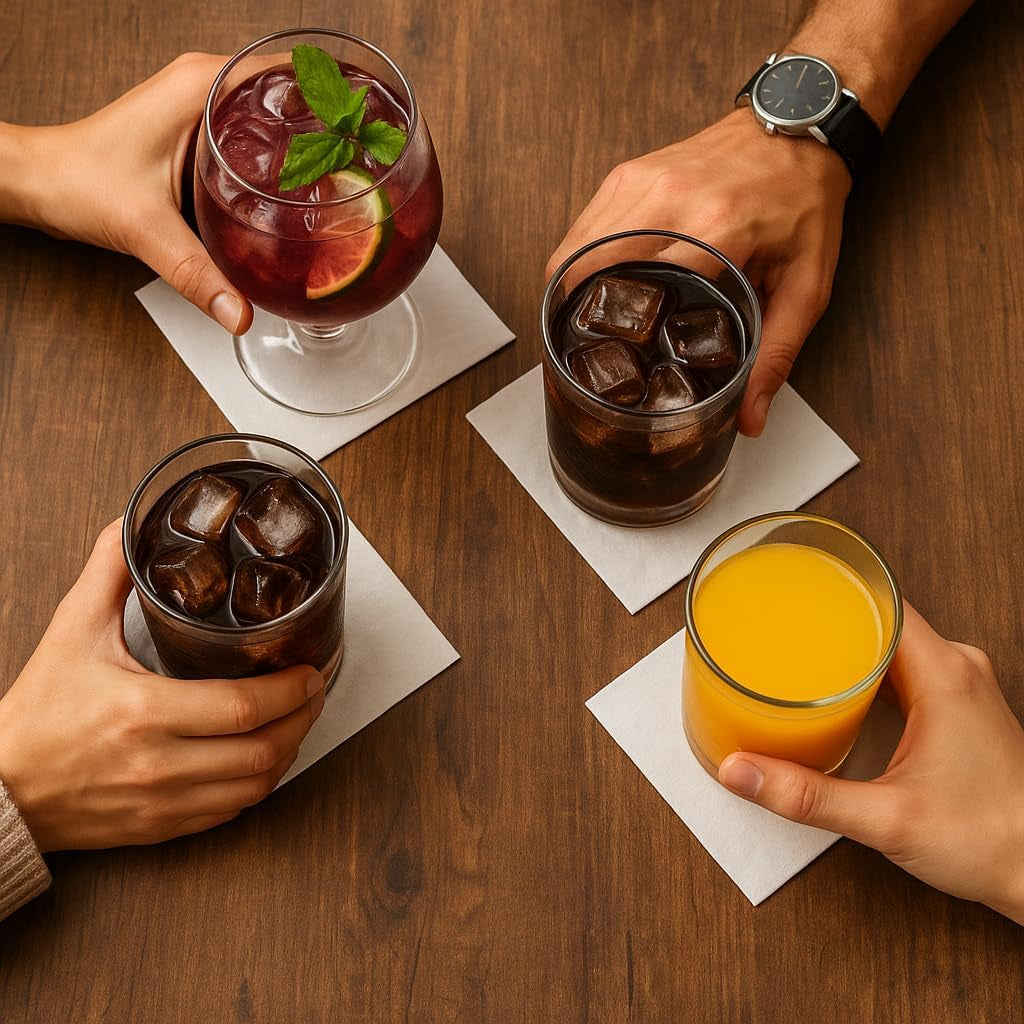 , Șervețel de cocktail din hârtie, 1/4-fold, dantelă, 150 șervețele, alb