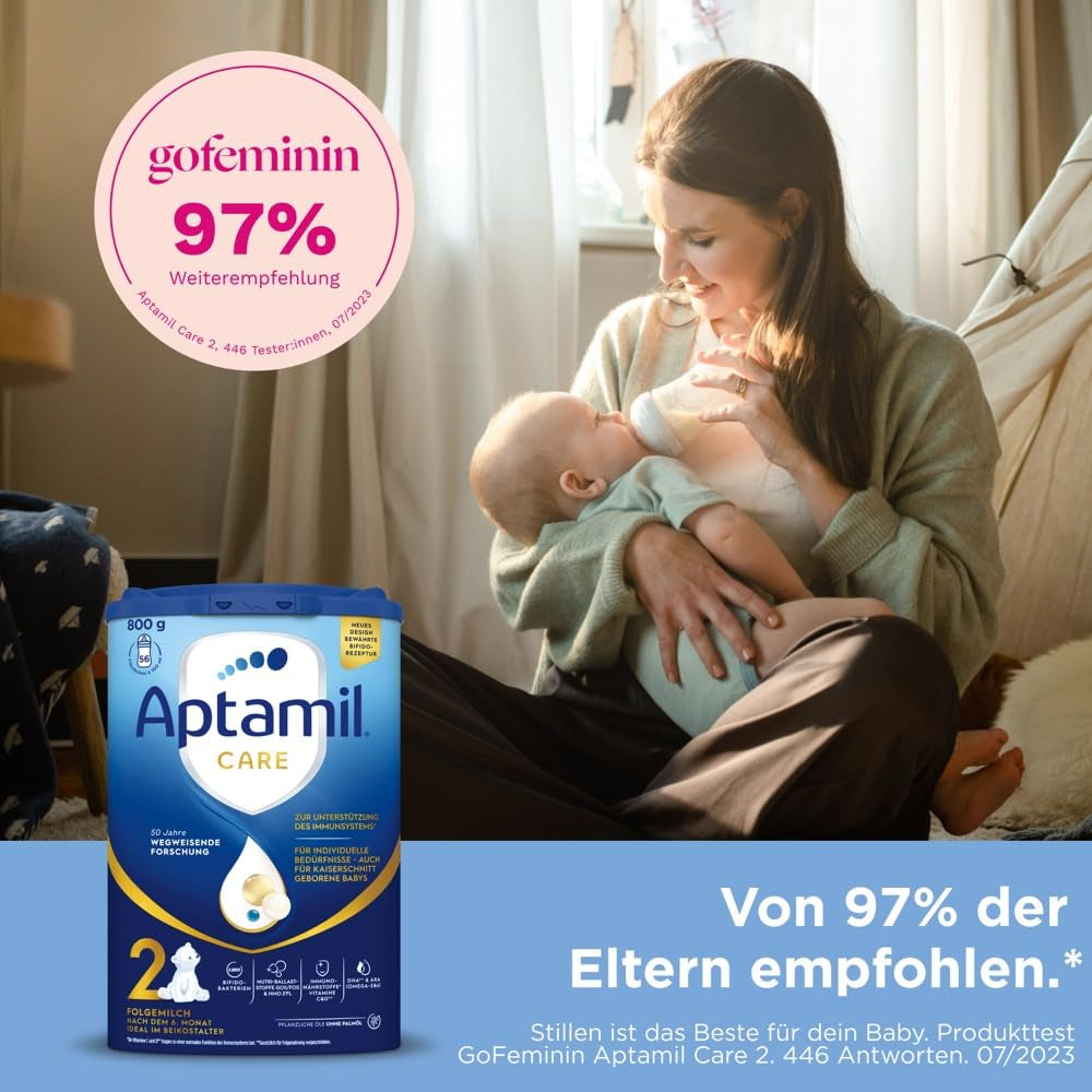 Aptamil Care 2 – Adatto anche per bambini nati con taglio cesareo – 1 x 800 g