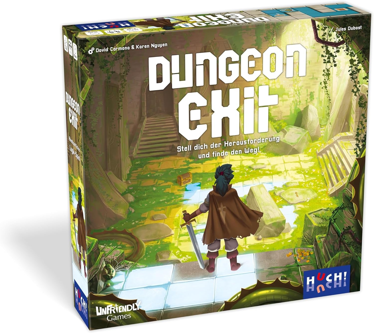 Evasione dei dungeon con piastrelle magnetiche, avvincente avventura nei dungeon, gioco di posizionamento delle tessere con sfide crescenti, per 1-2 giocatori, dai 6 anni in su