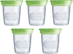 MAM Set 5 contenitori per latte e pappe, in plastica, senza Bpa e Bps Accessori Alimentazione e Allattamento Bebe Naty Shop