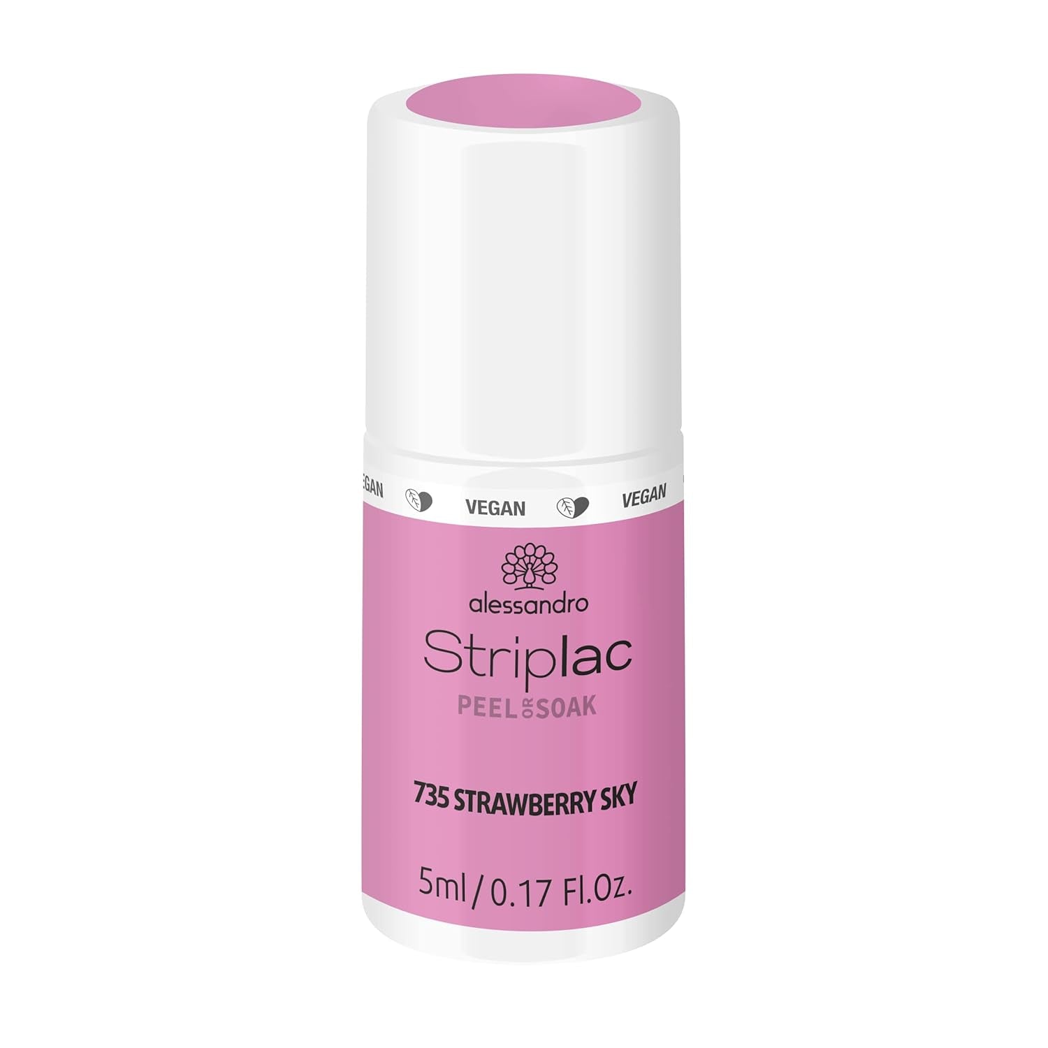 alessandro Striplac UV-Nagellack Flat White – Schonend und langanhaltend – Einfache Entfernung dank Peel-Off-Technologie – Vegan und tierversuchfrei – 8 ml