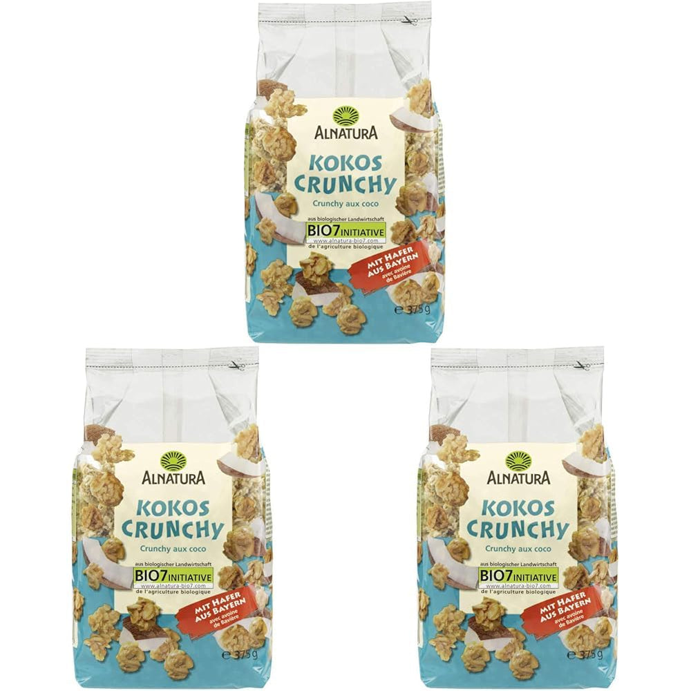 Muesli croccante biologico al cocco, 375 g
