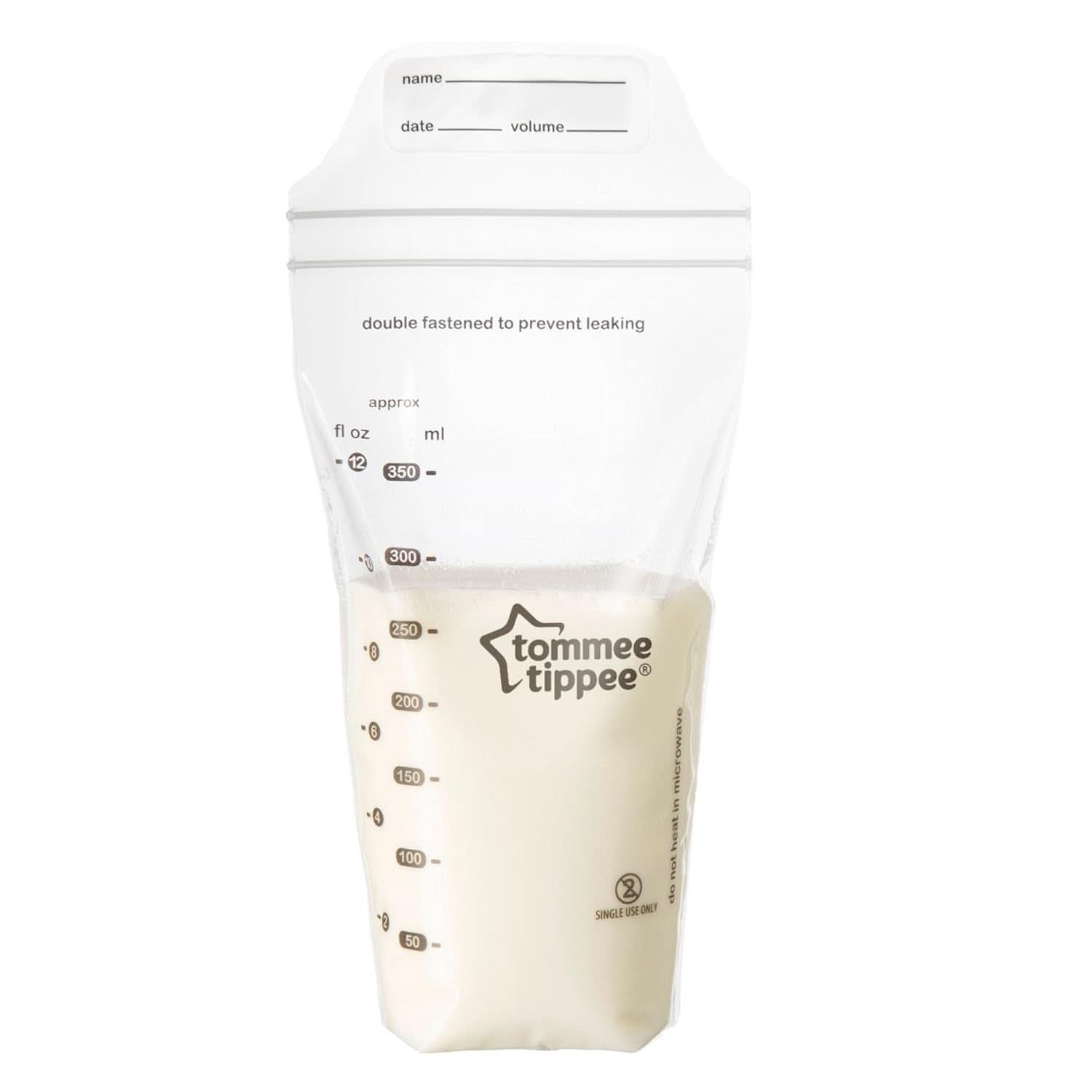 Tommee Tippee Closer to Nature Sacchetti per la conservazione del latte materno, presterilizzati, 350 ml Accessori Alimentazione e Allattamento Bebe Naty Shop