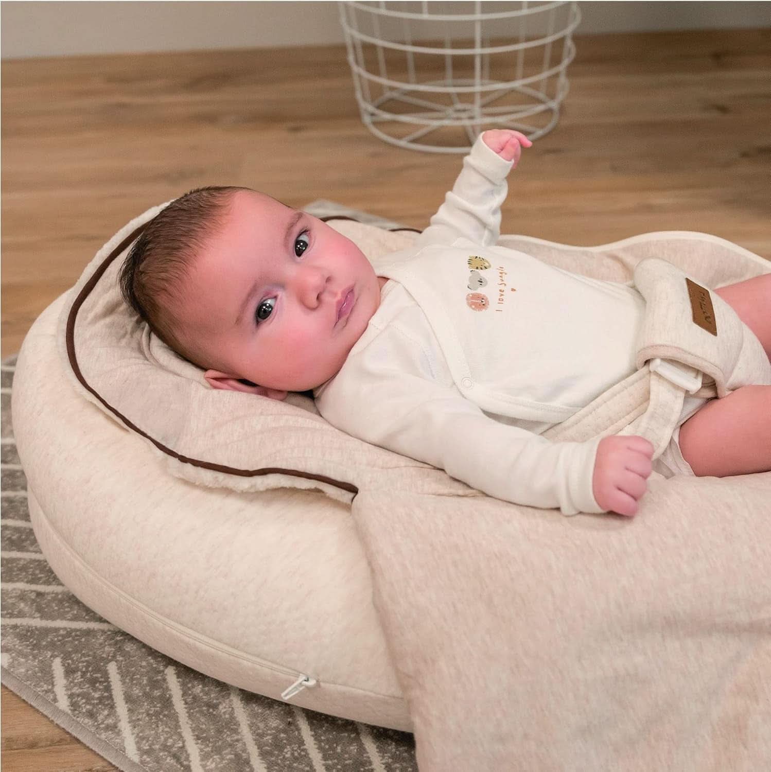Cuscino da allattamento multifunzionale, 4 in 1, Soft Nova, beige, cuscino singolo: 202 cm, poltrona, 40 X 75 X 22 cm Accessori Alimentazione e Allattamento Bebe Naty Shop