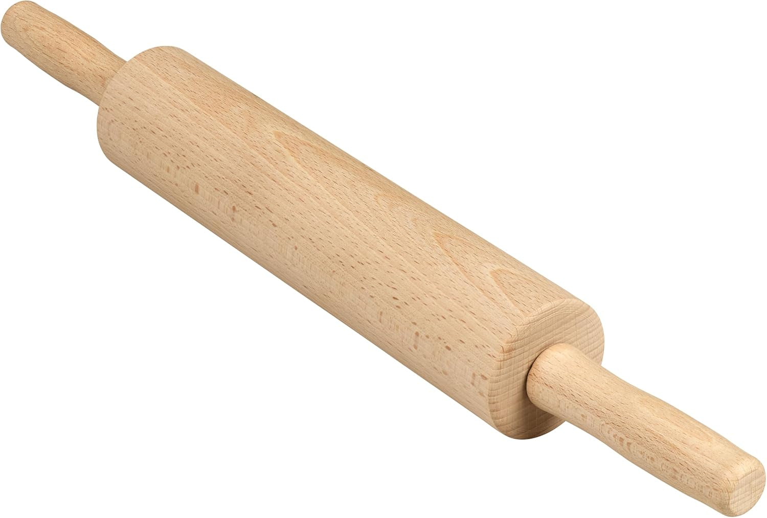Tala Teigroller aus Buchenholz – Drehbares Nudelholz mit Griffen, glatte Oberfläche, durevole e leggero per la pulizia – Perfetto per Teig, Gebäck, Brot & Pizza – FSC-zertifiziertes Holz
