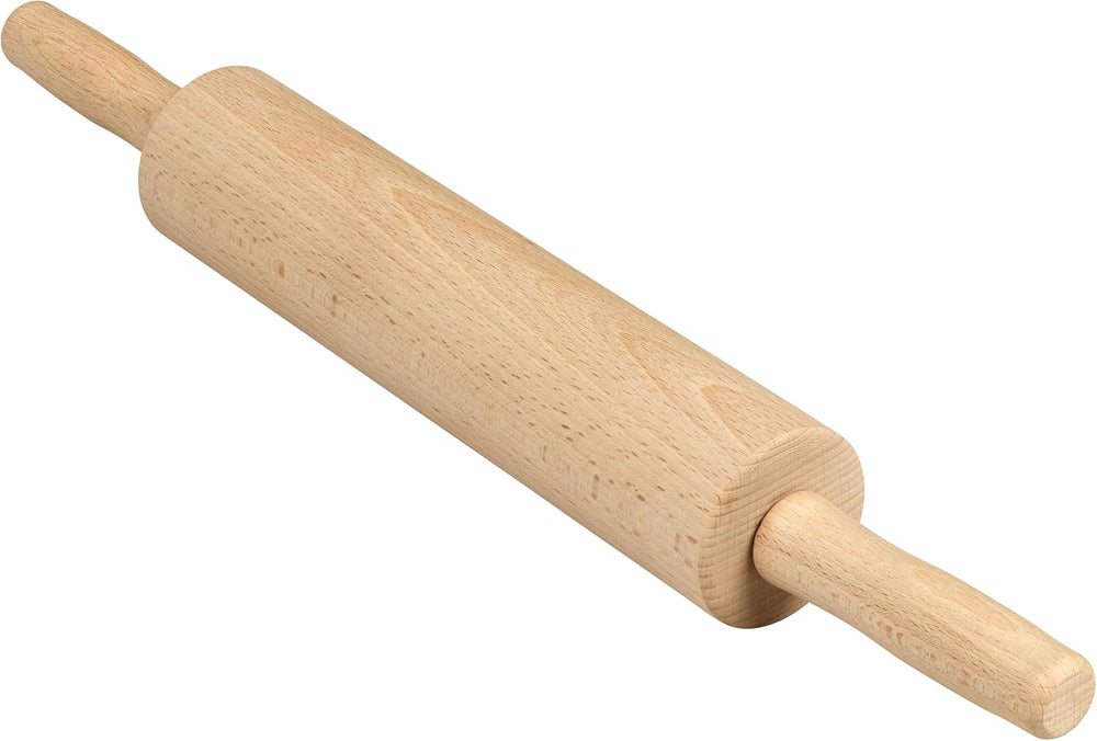 Tala Teigroller aus Buchenholz – Drehbares Nudelholz mit Griffen, glatte Oberfläche, durevole e leggero per la pulizia – Perfetto per Teig, Gebäck, Brot & Pizza – FSC-zertifiziertes Holz