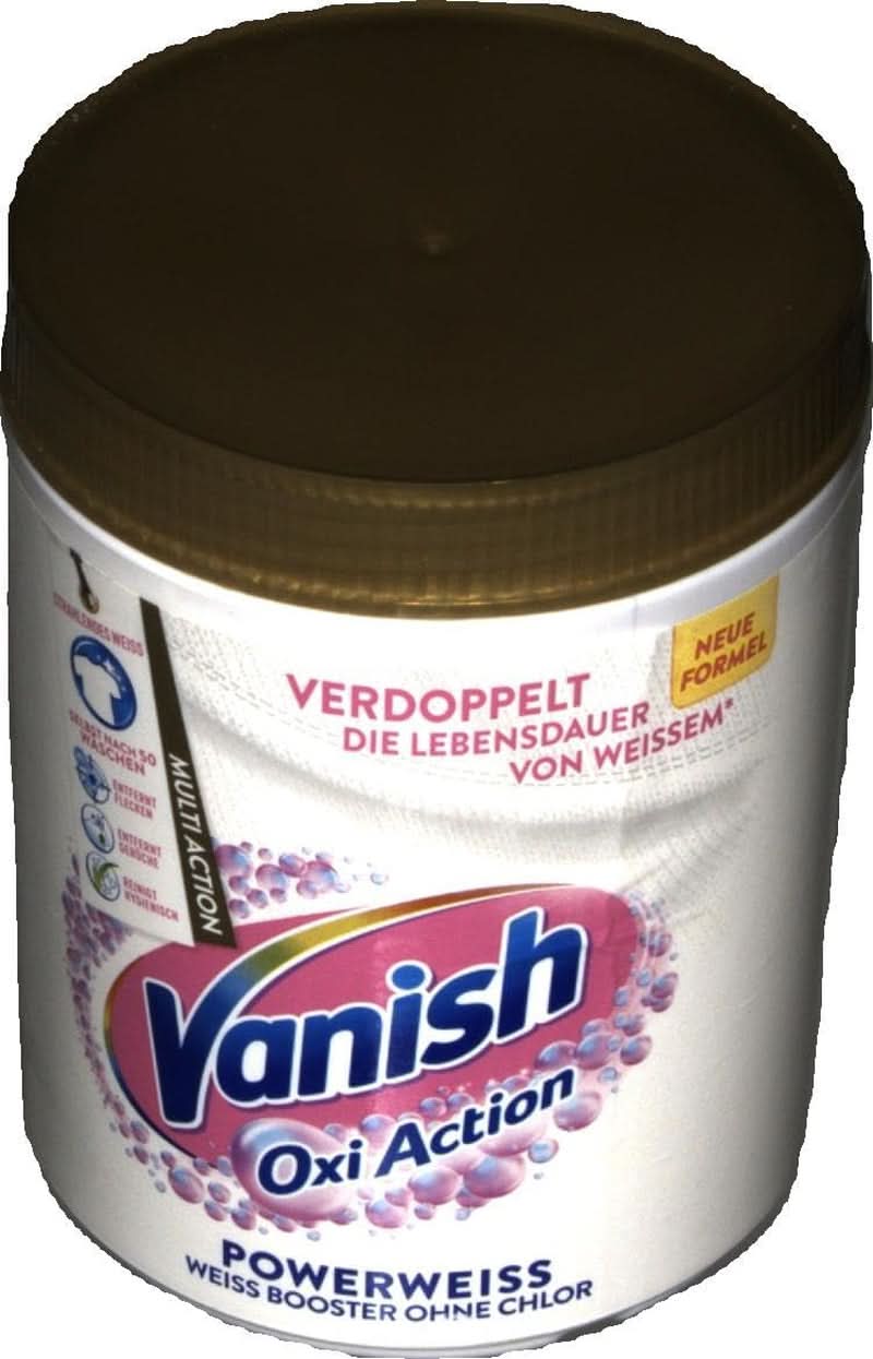 Vanish Oxi Action Powerwhite Powder - 1 X 1.125 Kg - polvere smacchiatore migliorativo per bucato senza cloro - per bucato bianco Detersivi Bucato Naty Shop