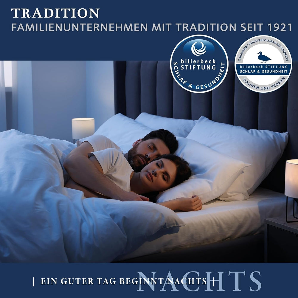 Billerbeck 5452280006 Pernă Down S 03, Circa 80 X 80 Cm, Alb, 1 bucată (1 pachet) Perne standard Naty Shop