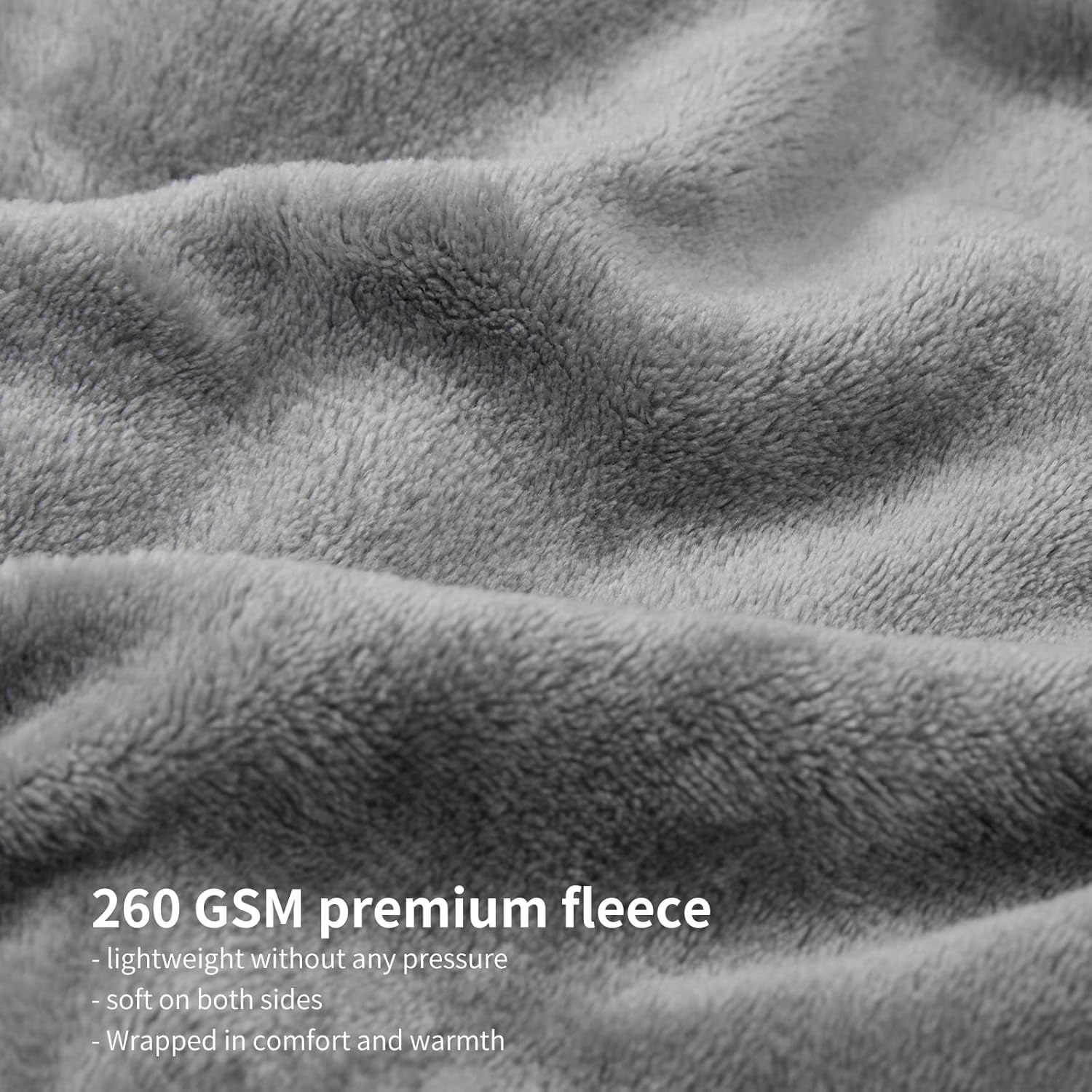 Aisbo Cuddly Blanket Fluffy Blanket Grey - Fleece Blanket 150X200 Cm XL Warm Sofa Blanket, Cosy Living Blanket Light Grey Soft As Living Room Blanket Couch Blanket For Winter Paturi si Cuverturi Besuche den Aisbo-Store