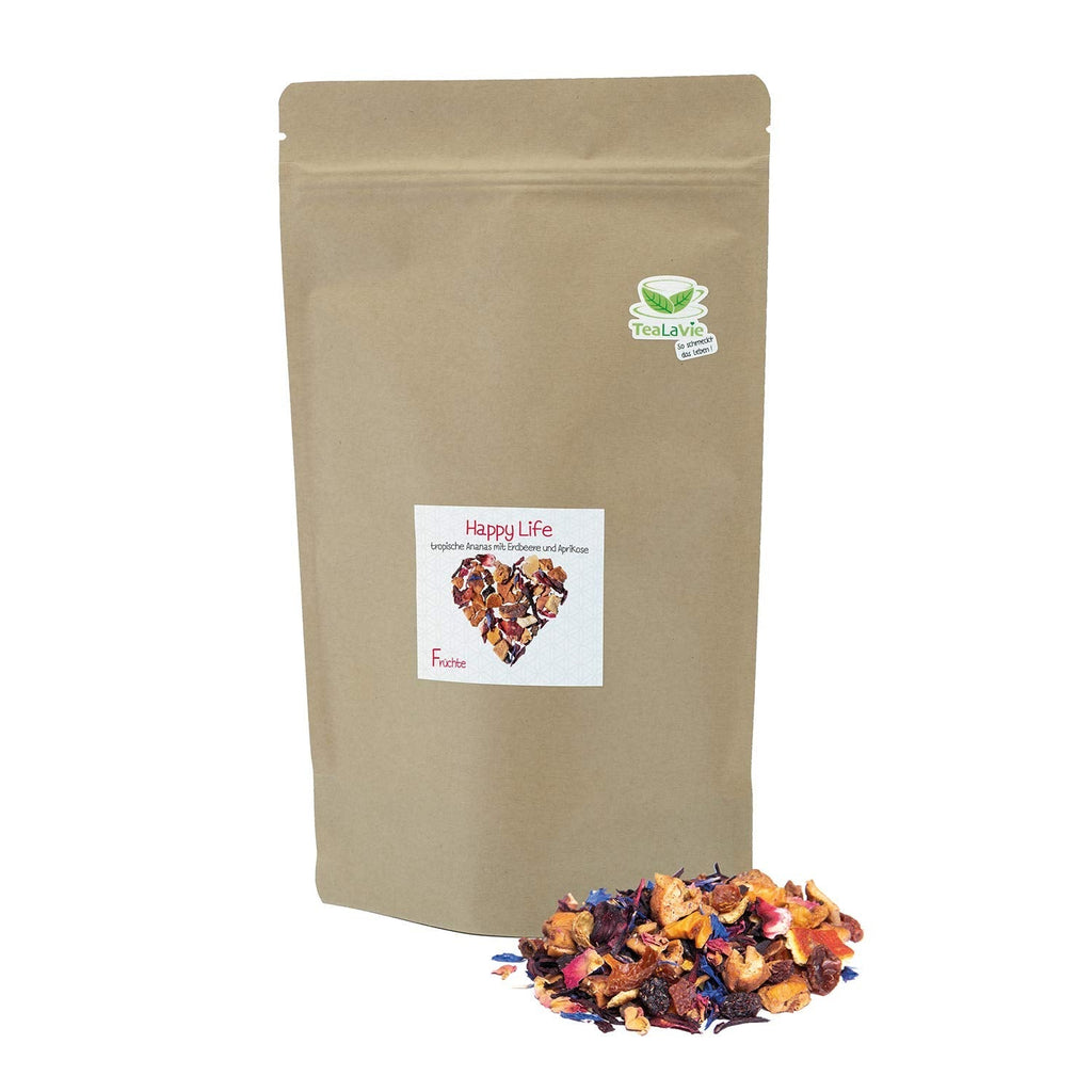 Tealavie - Ceai pentru copii fără zahăr - Căpșuni de pădure și rubarbă (200 g) Tealavie Fruit - Ceai de fructe vrac