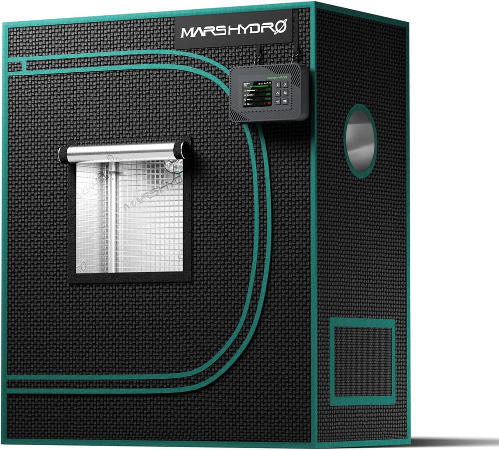 Tenda da coltivazione MARS HYDRO 60x60x140 cm, Tenda da coltivazione per interni, Tende da coltivazione in Mylar riflettente per coltura idroponica, Vassoio inferiore rimovibile per spazio di coltivazione delle piante