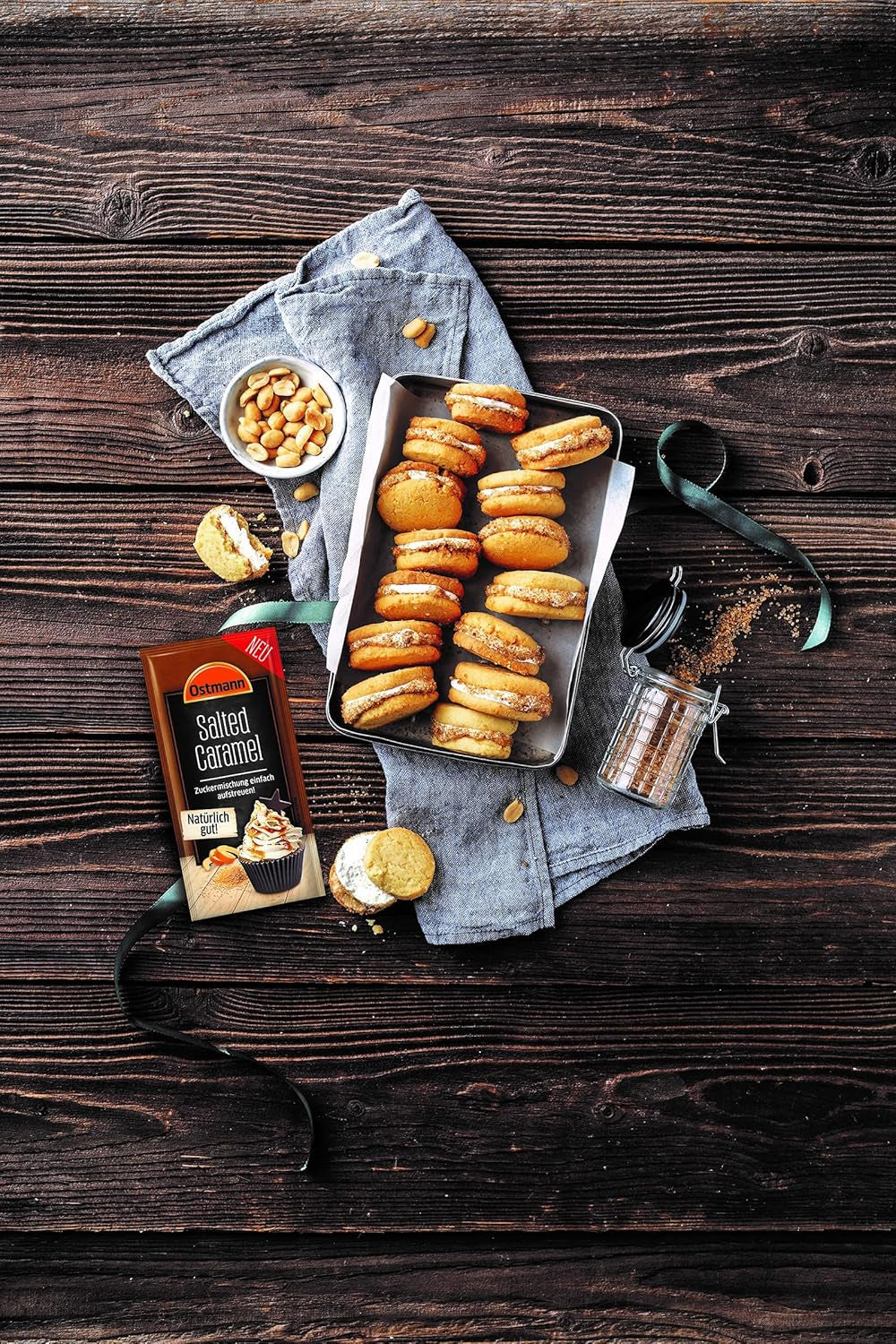 Ostmann Gewürze – Caramello salato Zuckermischung, süß-salzige Mischung für Kekse, Gebäck und Desserts, 30 g in sacchetto
