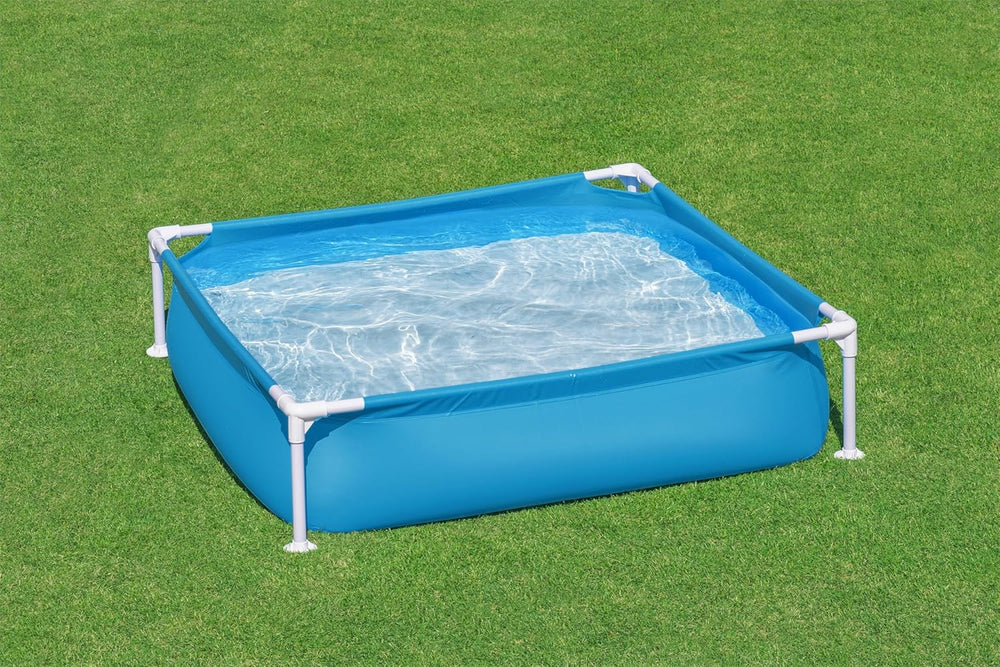 Piscina Bestway My First Frame 122 x 122 x 30,5 cm, blu, rettangolare