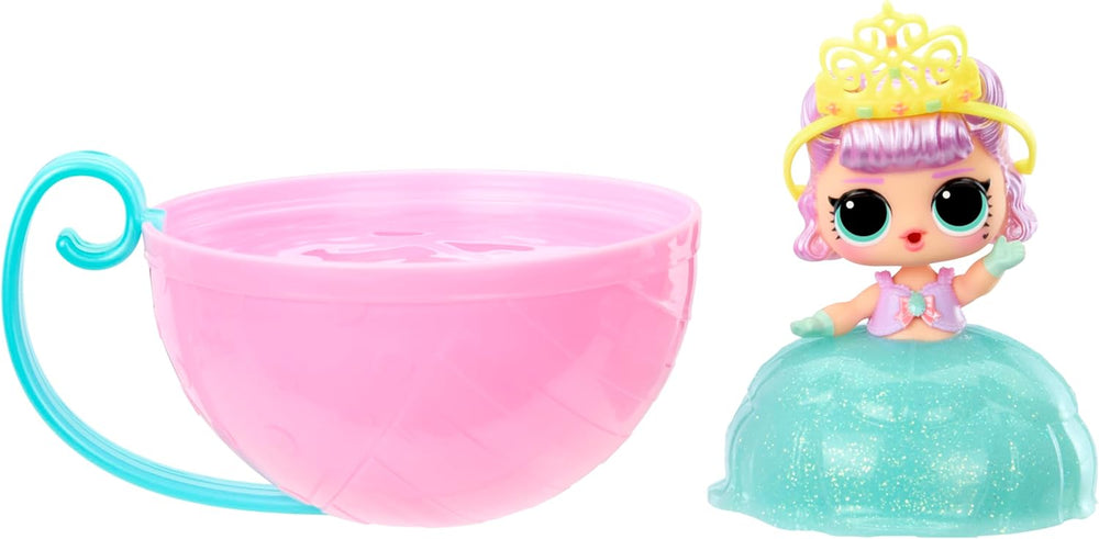 LOL Surprise! Princess Tots - Include 1 păpușă, ambalaj blindat, 2 vopsele pentru a crea o rochie de prințesă, 8 păpuși de colecționat