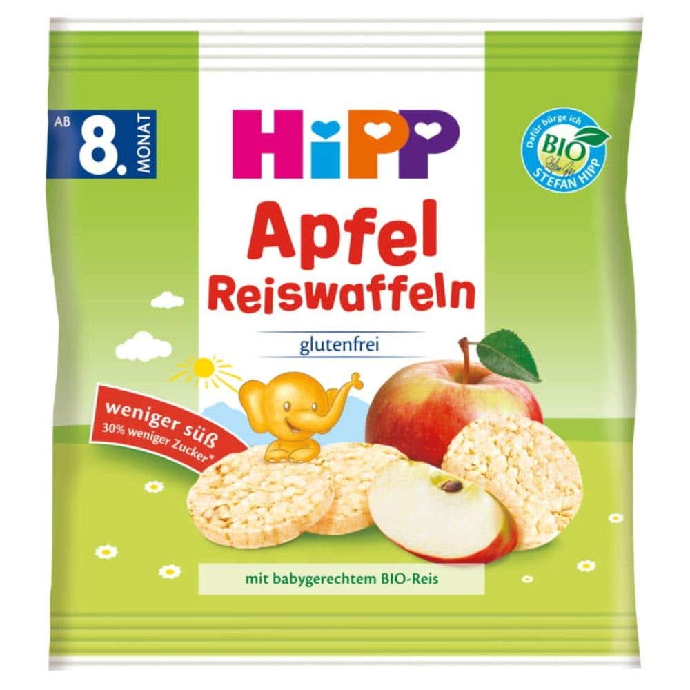 Snack biologici Barrette al miglio Hipp, confezione da 7 (7 x 30 g) Madre e bambino Naty Shop 7 x 30 grammi Mele