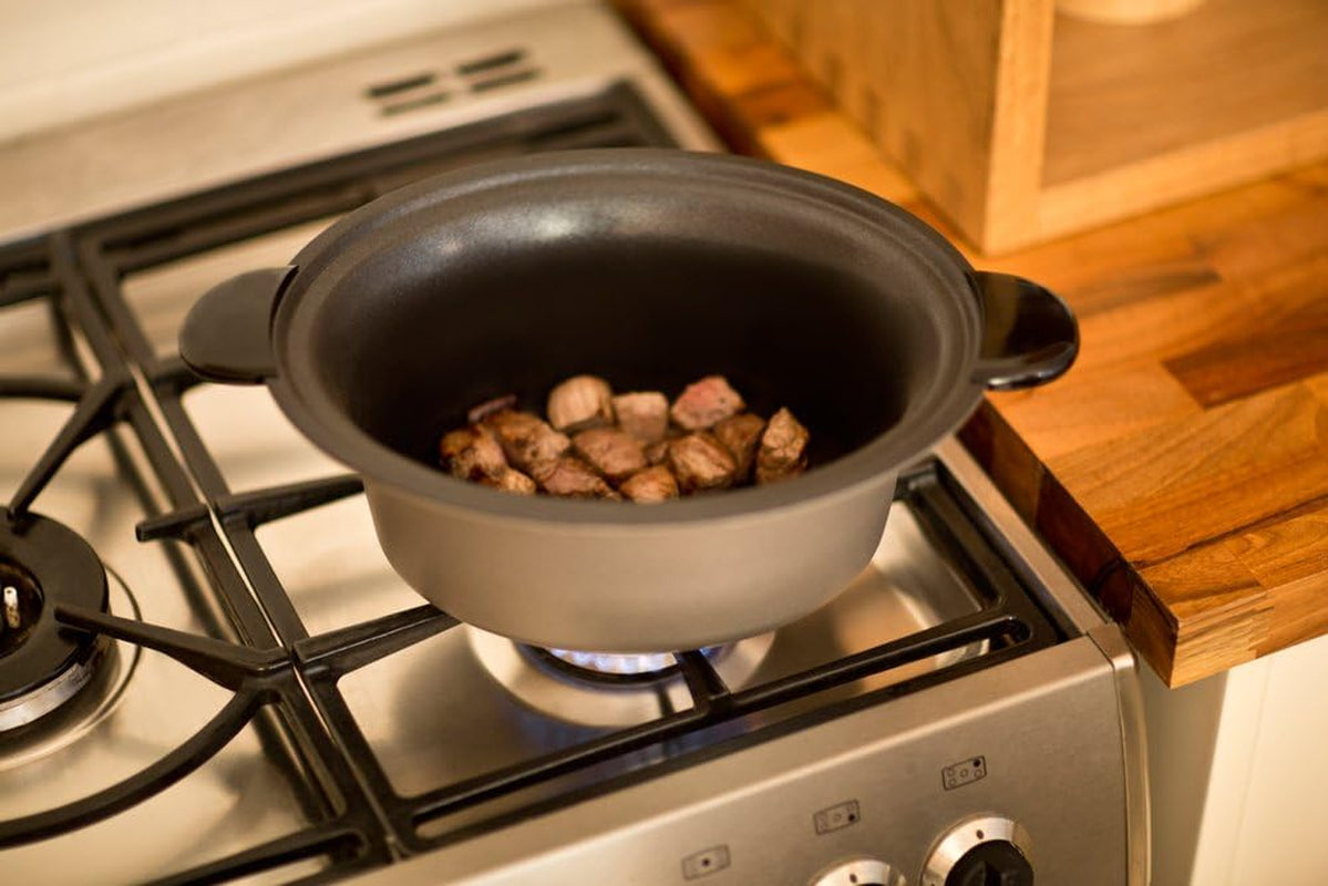 Pentola a cottura lenta Russell Hobbs, Antiaderente da 3,5 litri, Acciaio inossidabile, 3 impostazioni di temperatura e Funzione di mantenimento in caldo, Pentola a cottura lenta da 160 W Naty Shop