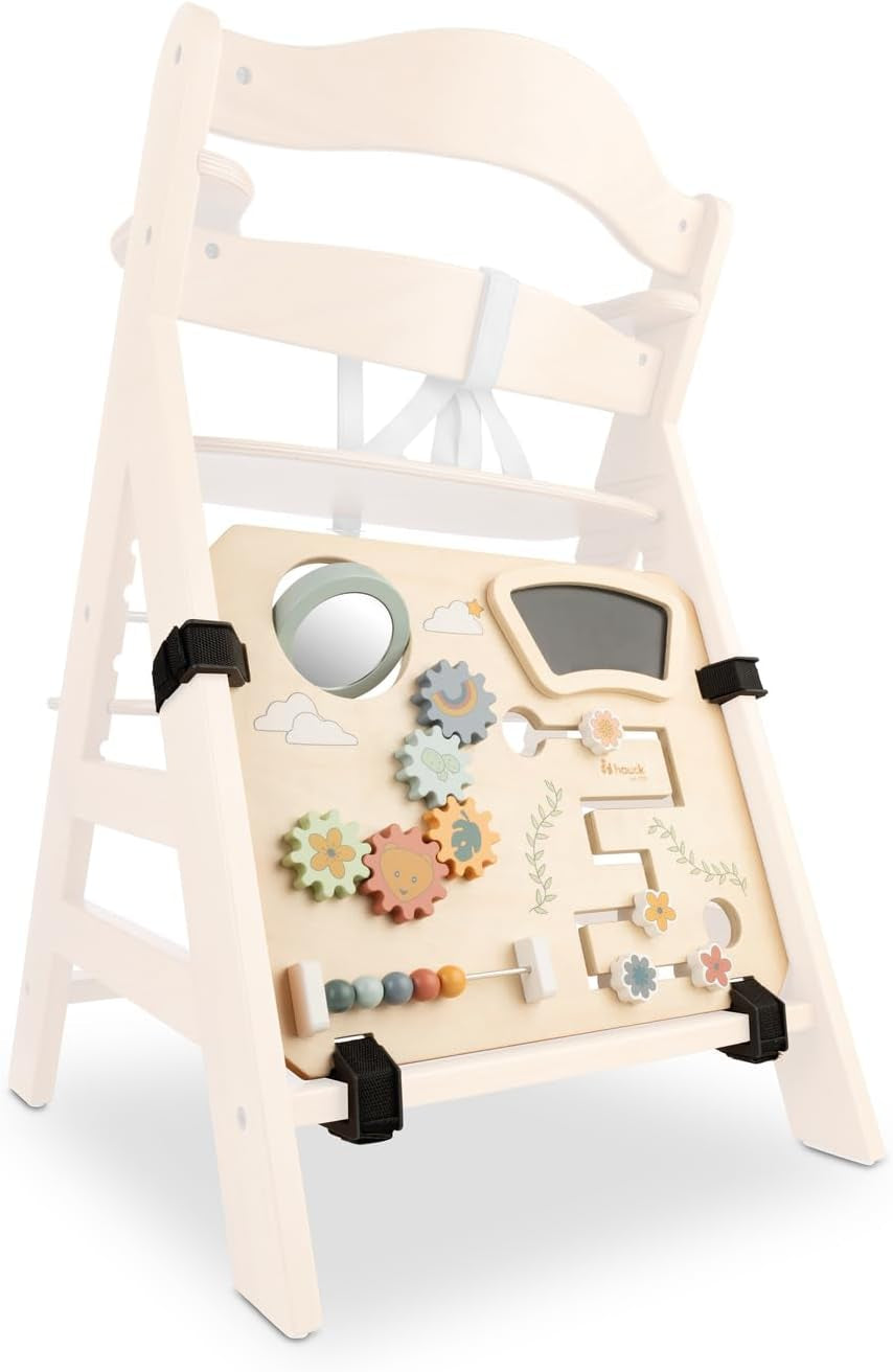 hauck Play Music, Zebra - Xilofon joc muzical de la 12 luni Compatibil cu placa de joc Play Tray pentru Alpha+, Beta+ și Arketa scaun înalt din lemn, jucărie din lemn pentru copii Promovează coordonarea ochi-mână Jucarii Bebe Naty Shop Tablă de joacă pentru scaun înalt Tablou de activități