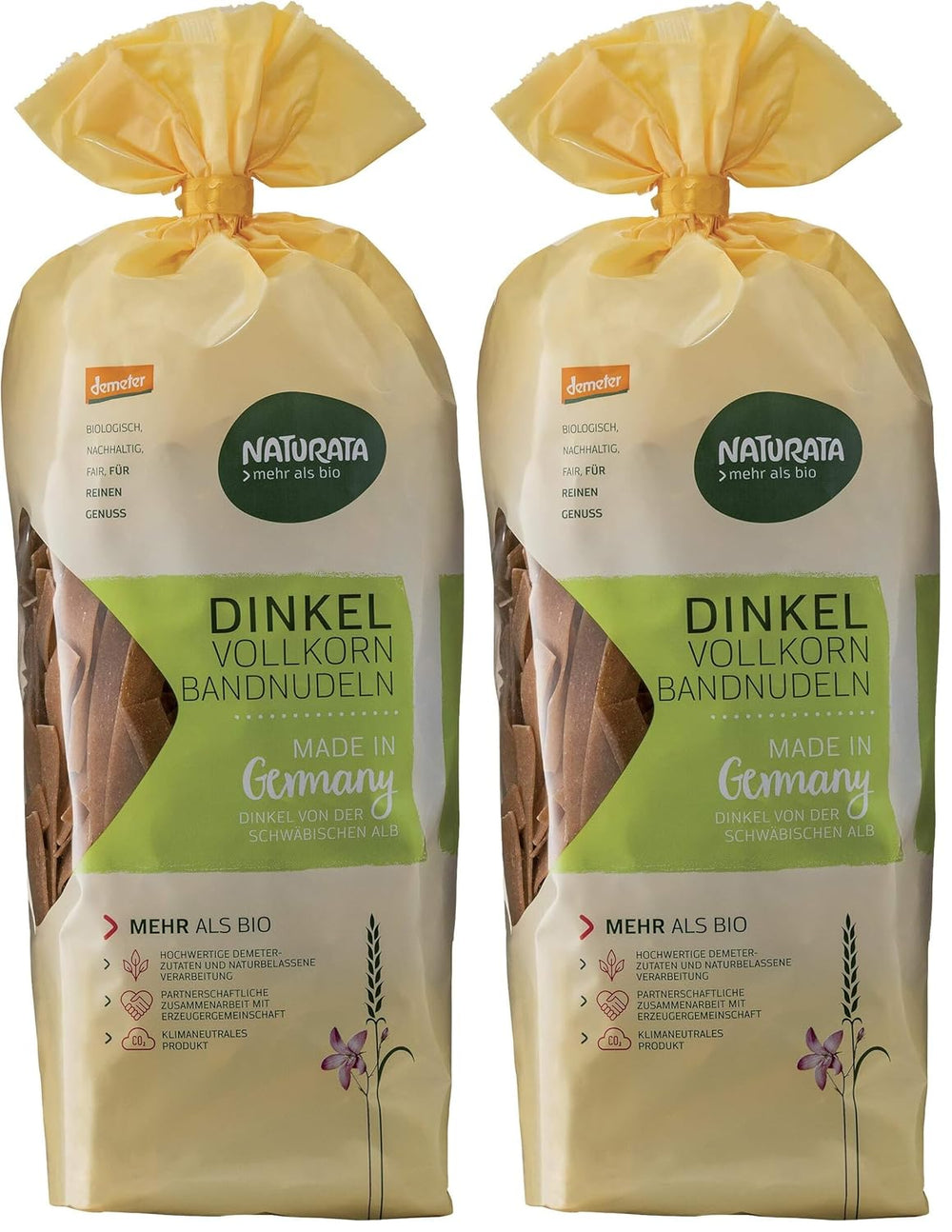 Tagliatelle a nastro, di farro intero