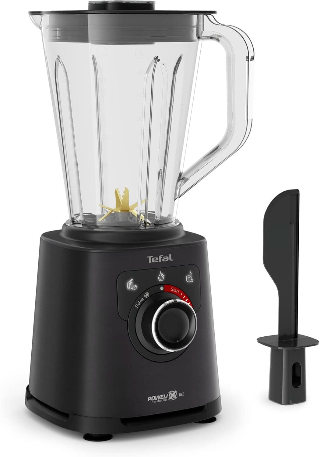 Tefal Perfectmix+ Standmixer, 3 Automatische Programme, Powelix-Klingentechnologie, Air Cooling System, 2 L Kapazität, Tritan-Behälter, Inkl. Spatel, Schwarz, BL88A831 Bucatarie Naty Shop