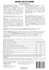 Cupplement Matcha 90 grame bio - Ceai verde pudră de cea mai înaltă calitate - Fără bătător de bambus și tel - Culunary - Set pentru începători - Latte - Bătător - Japonia - Pudră - Ceai - Tel - Pungă - Smoothie