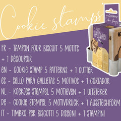 ScrapCooking – Modello decorato in legno con mostra di Halloween – con 1 torta di keksaus e würfelausstecher con 5 gesti erhabenen ingravierten – 5298