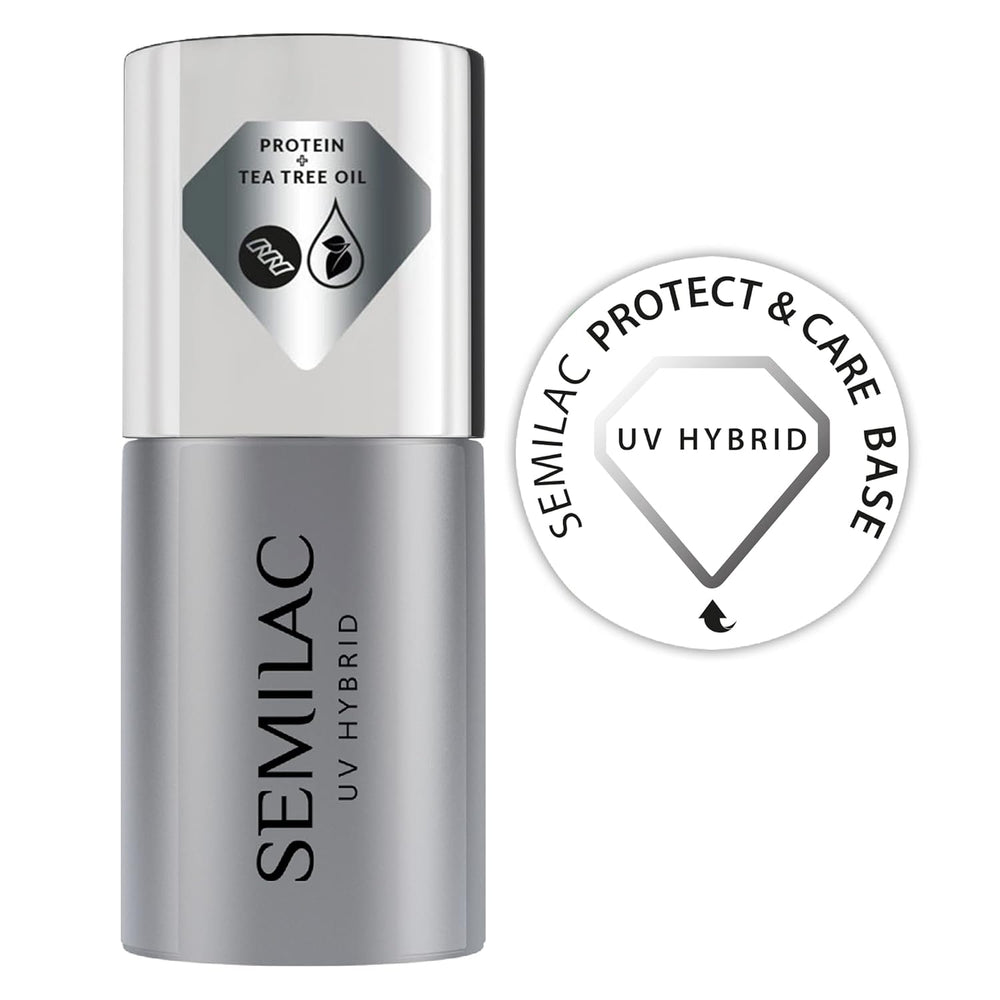 Base smalto UV Semilac Pure & Clean 7ml – Base ibrida autolivellante per unghie sensibili