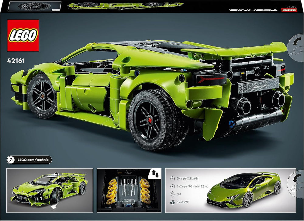LEGO 42161 Technic Lamborghini Huracán Tecnica Kit modello di auto giocattolo Set di costruzioni per auto da corsa per bambini Ragazzi Ragazze Collezione di appassionati di sport motoristici Set di costruzioni regalo Acquista al negozio LEGO