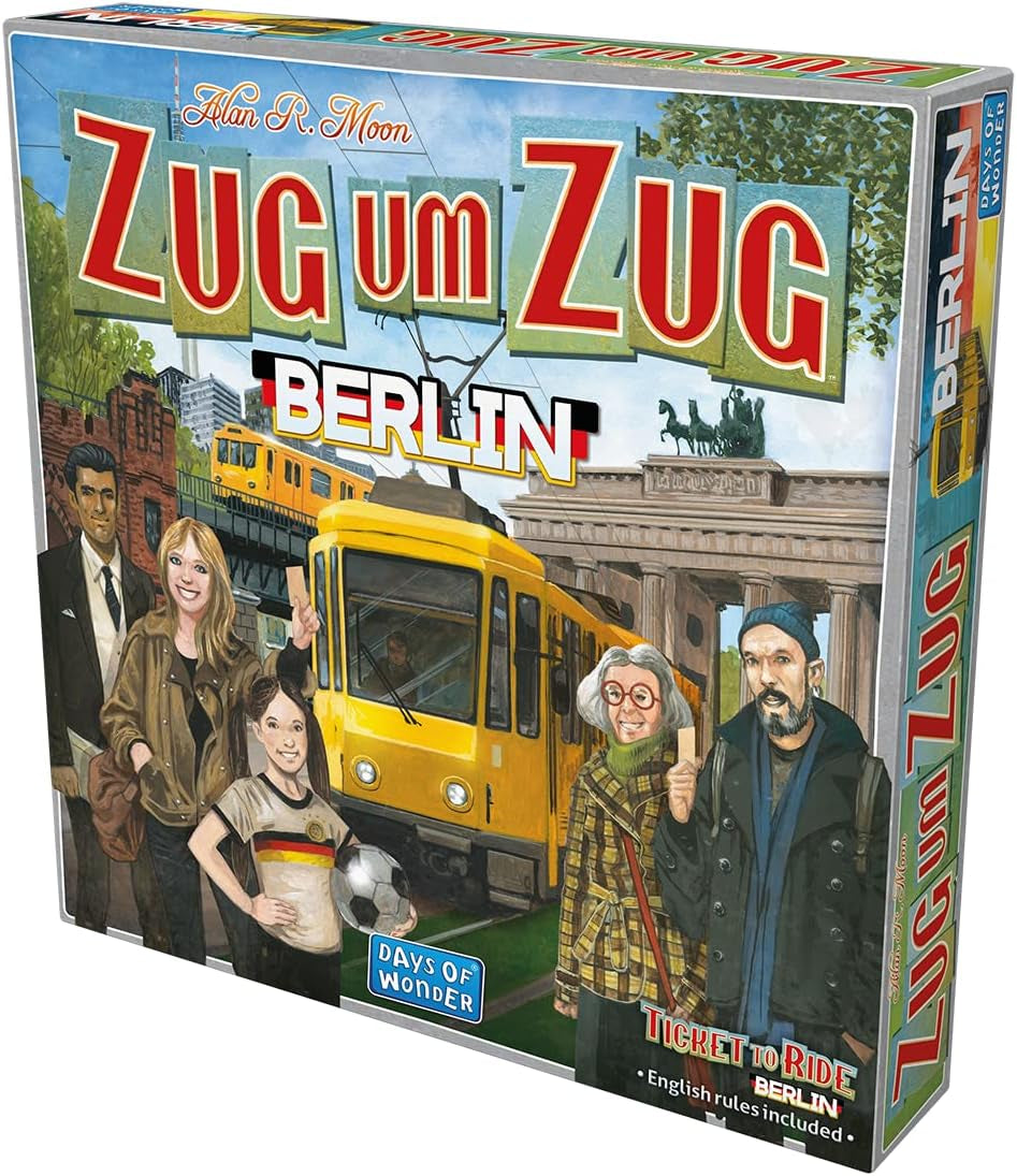 Days of Wonder, Ticket to Ride: Berlino, gioco per famiglie, gioco da tavolo, 2-4 giocatori, dagli 8 anni in su, 10-15 minuti, tedesco