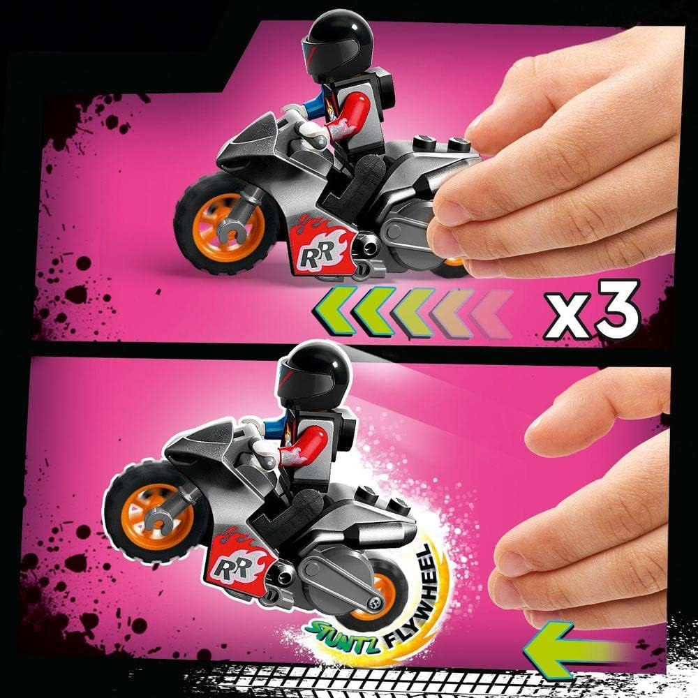 LEGO City Stuntz Ultimate Stunt Rider Challenge, 60361, acrobazie 3 in 1 per 1 o 2 giocatori, con motociclette giocattolo a 2 ruote per bambini, set 2023 Building Sets Besuche den LEGO-Store