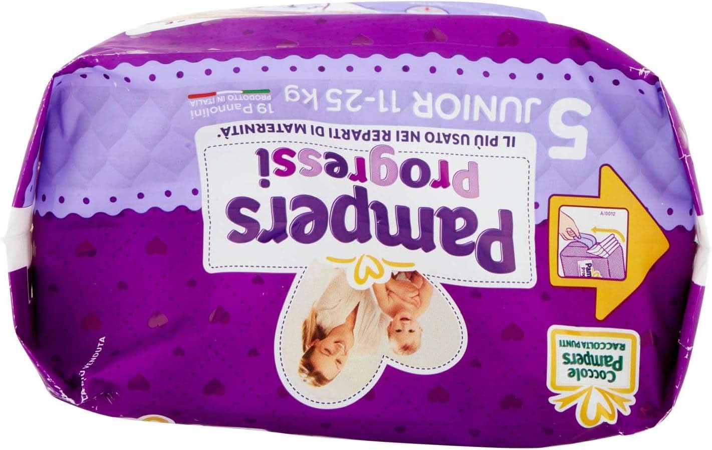 Pannolini Pampers Progressi Maxi 11-25 Kg, Taglia 5 (19Pz) Mamma e Bambino Naty Shop