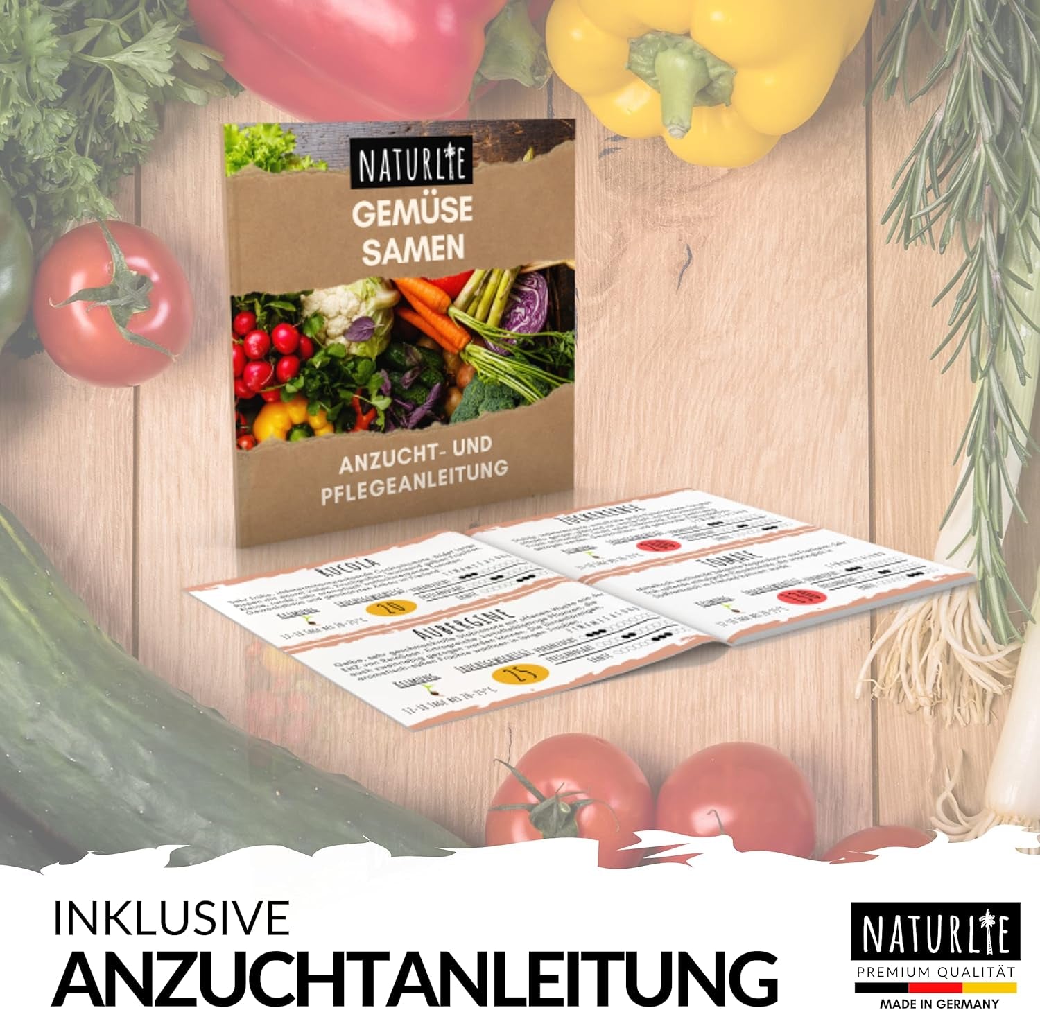 20Er Gemüse Samen Set Von , 20 Sorten Premium Gemüse Saatgut Im Gemüseset Für Den Anbau Im Garten, Hochbeet Oder Balkon - XXL Gemüsesamen Sortiment - Samenfestes Saatgut!