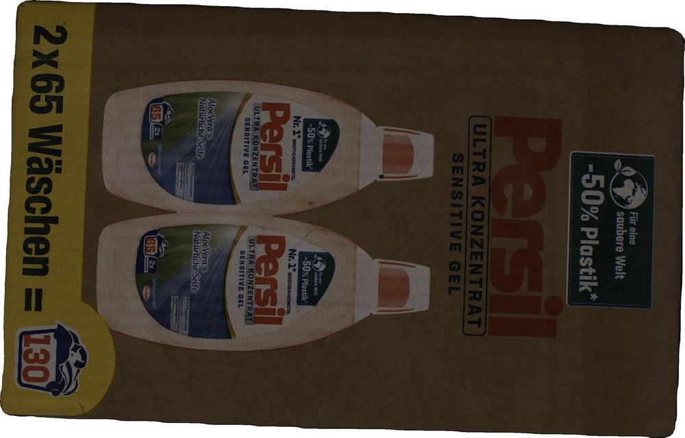 Persil Ultra Concentrate Sensitive Gel (130 lavaggi), Detersivo liquido per allergie e neonati in un flacone più piccolo per meno plastica, Rimuove le macchie difficili, Dermatologicamente testato Detersivi per bucato Naty Shop